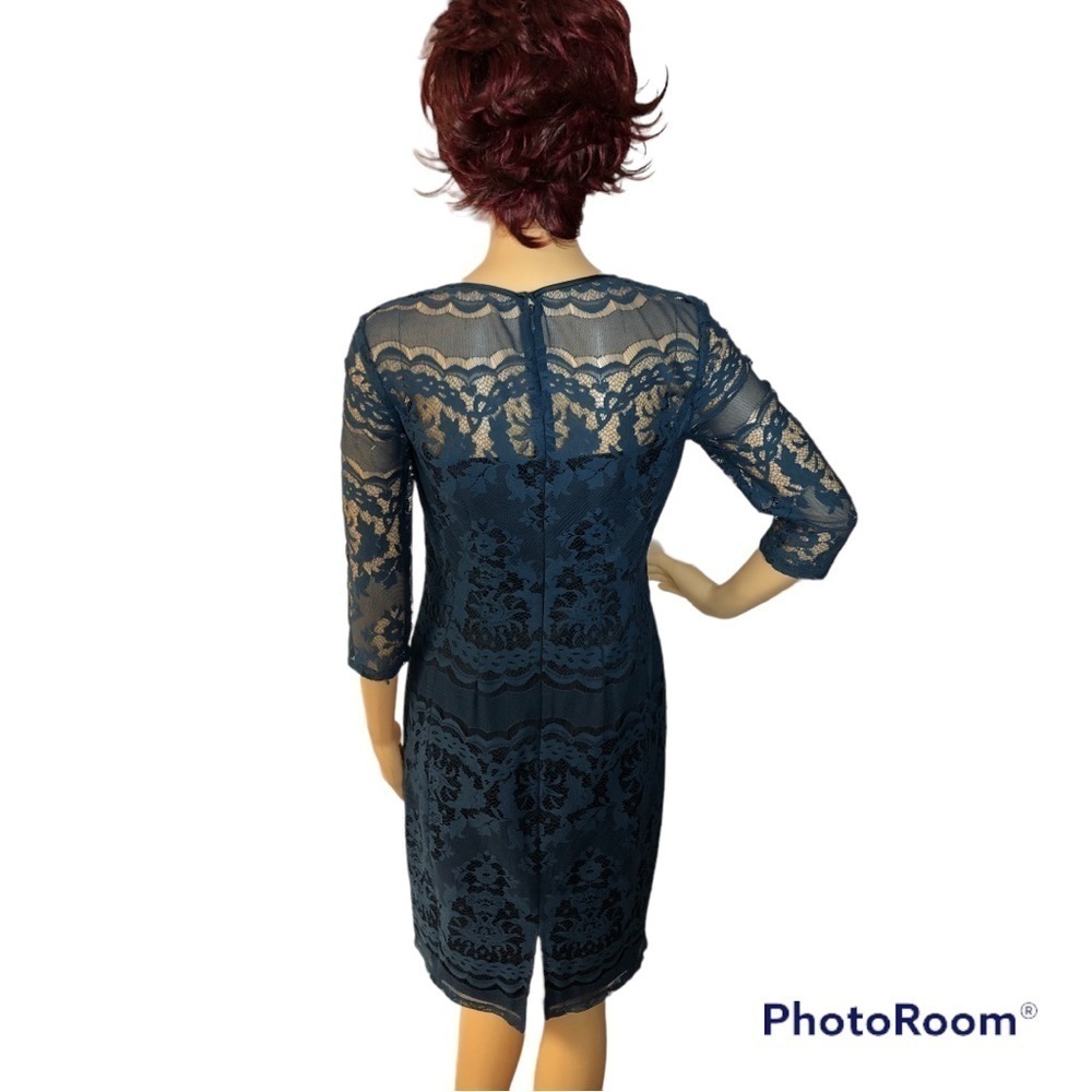 ADRIANNA PAPELL  SPECIAL OCCASION LACE DRESS - Picture 3 of 7
